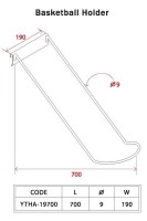 Gondola Shelving Accessories Basketball Holder